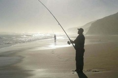 Fishing  on the coast from Belinda