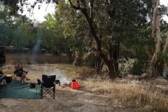 Camping on the Northern Banks of the river at Coen