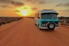 This is our Bus Bessy, who we have been living in and travelling around Australia in for nearly 2 years .