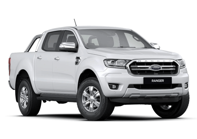 White, New Model Ford Ranger XLT Dual Cab