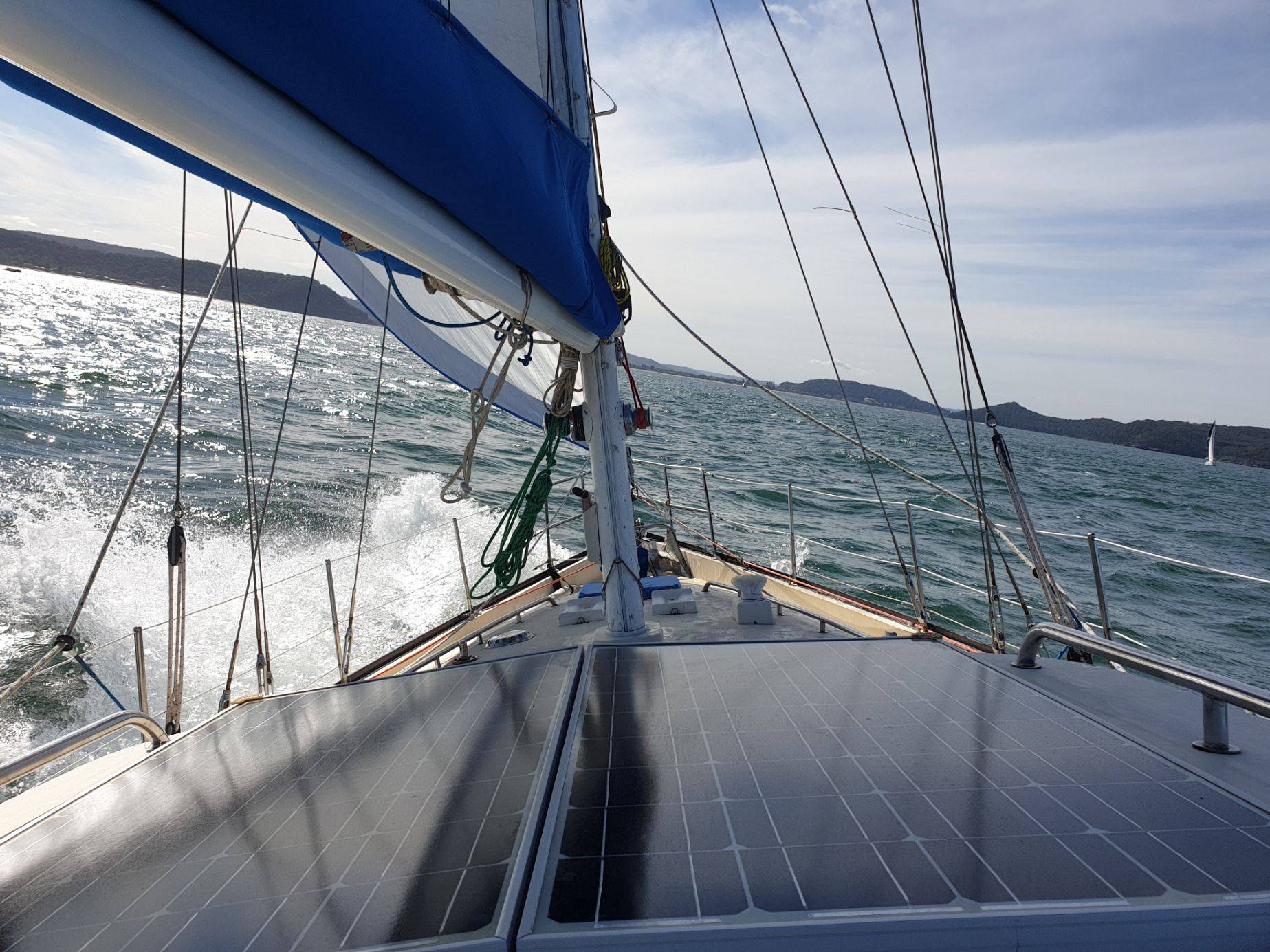 Sailboat out on the open water