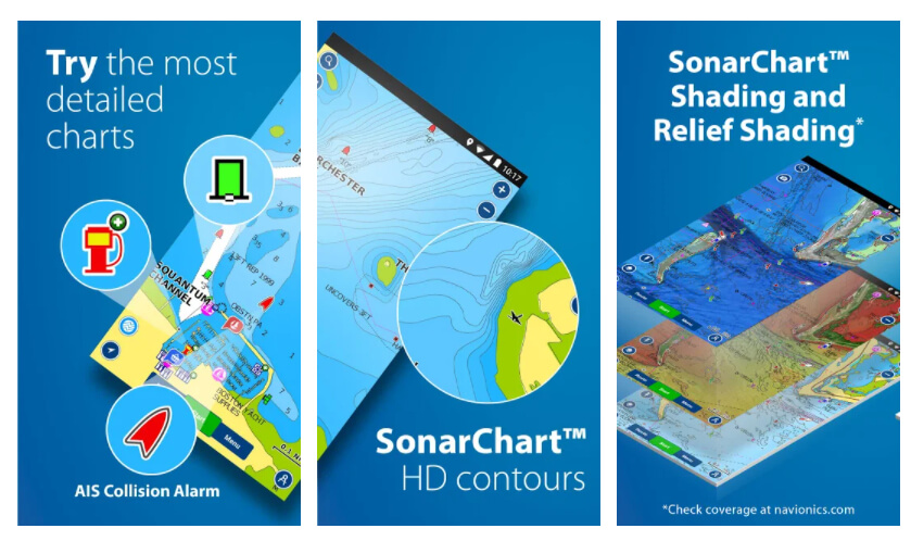 navionics marine navigation app